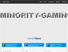 Tablet Screenshot of minority-gaming.eu